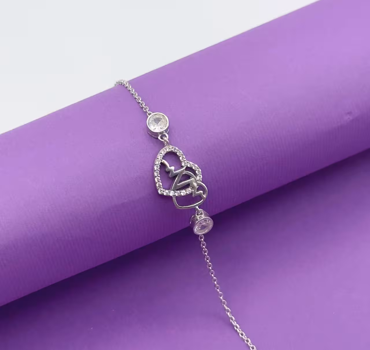 دستبند نقره زنانه کد 30128