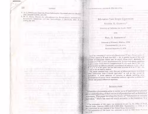 خرید و دانلود نسخه کامل کتاب Bifurcation From Simple Eigenvalues