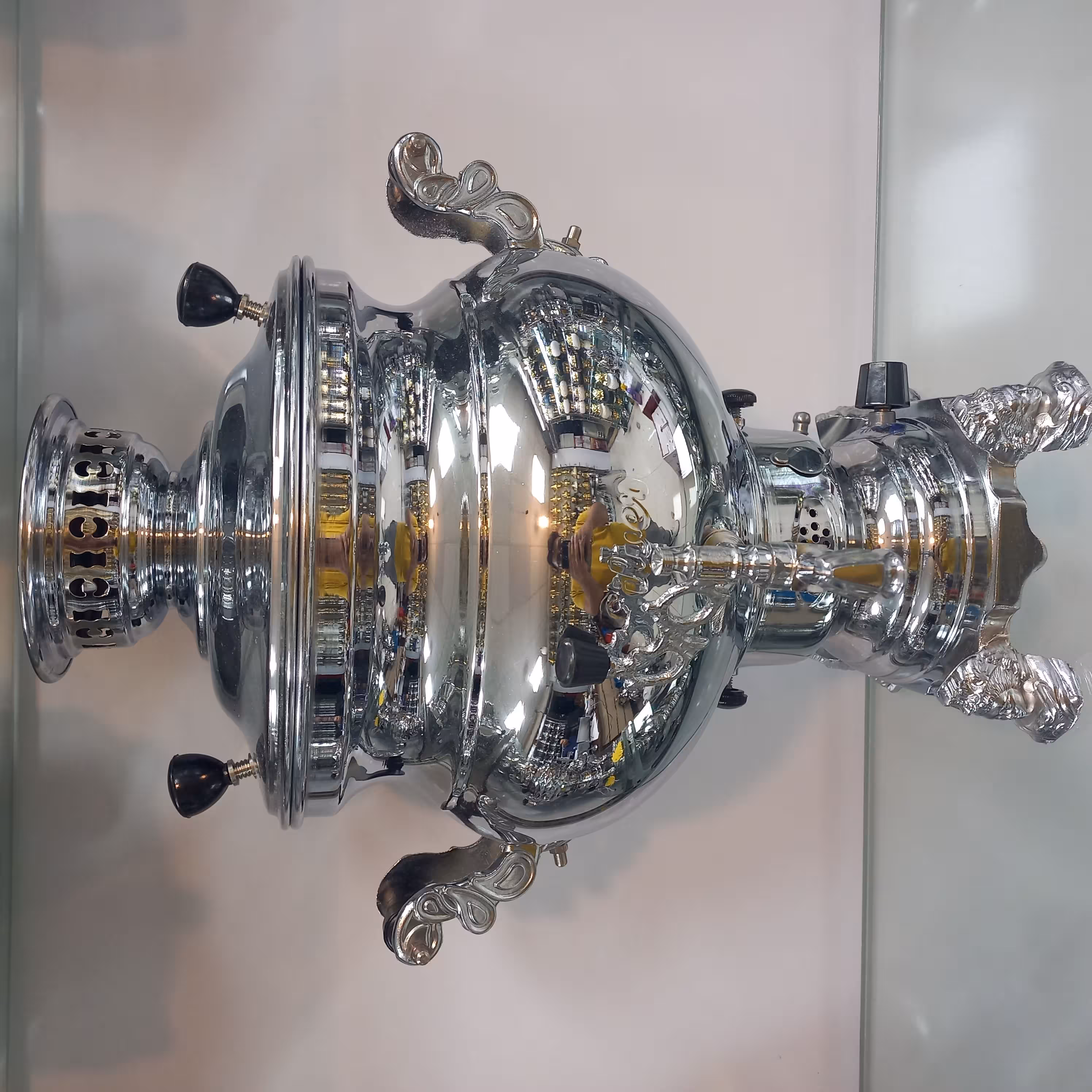 سماور گازی سیلور مدل شکمی 10 لیتری