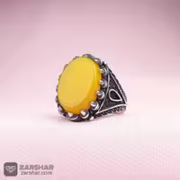 انگشتر مردانه اسپرت شرف الشمس طرح اشک ایلا