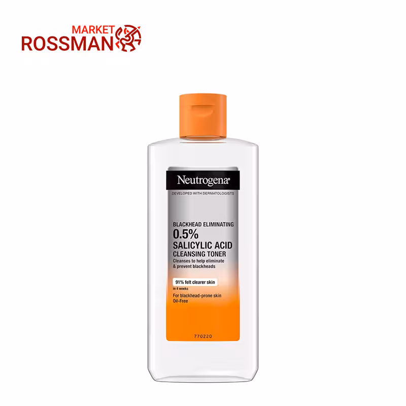 تونر پاک کننده نوتروژینا Neutrogena مدل ضد جوش سرسیاه حجم 200 میلی لیتر