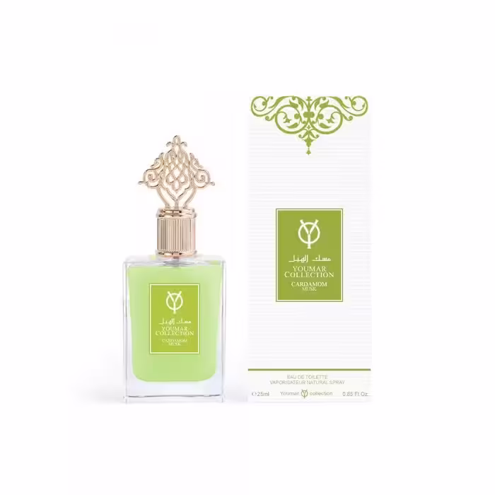 عطر بیکینی سبز (Musk Cardamom) مدل یارا حجم 25 میلی لیتر