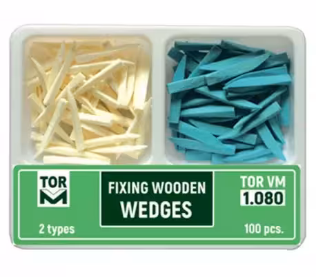 وج چوبی آناتومیک 100 تايی، دو رنگ TorVM - فروشگاه تخصصی دندانپزشکی سپیرا