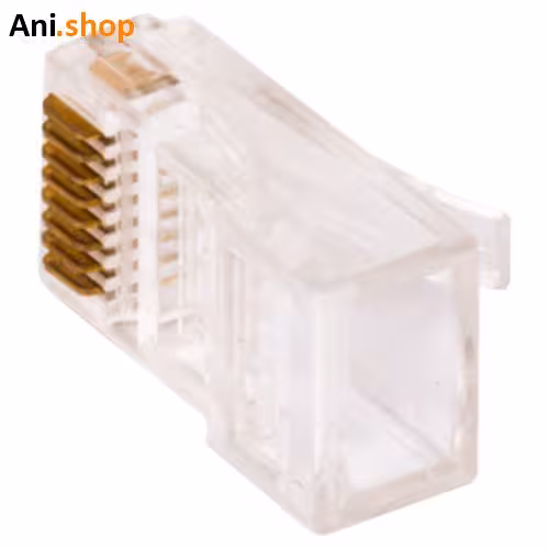 سوکت شبکه CAT 5 RJ45 بسته 10 عددی کد 410