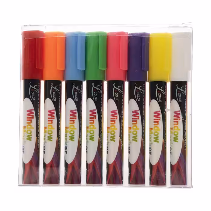 ماژیک وایت برد ال کالر مدل FL-001 بسته هشت عددی | چاوه
