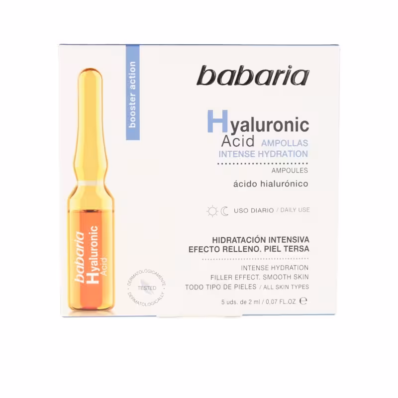 مشخصات، خرید و قیمت آمپول هیالورونیک اسید باباریا مدل INTENSE HYDRATION بسته 5 عددی ⭐️ ویان مارکت