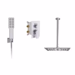 شیر حمام توکار شودر مدل رومر پلاس تیپ 3 ABS کروم مات