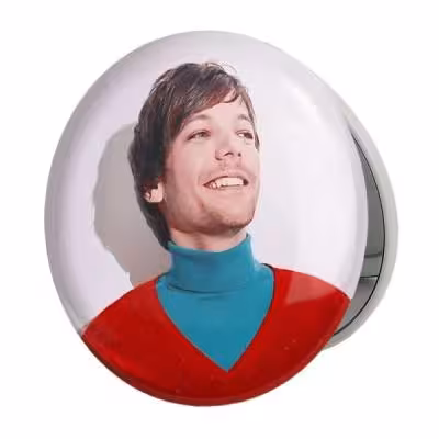 آینه جیبی خندالو طرح لویی تاملینسون گروه موسیقی وان دایرکشن One Direction مدل تاشو کد 18891
