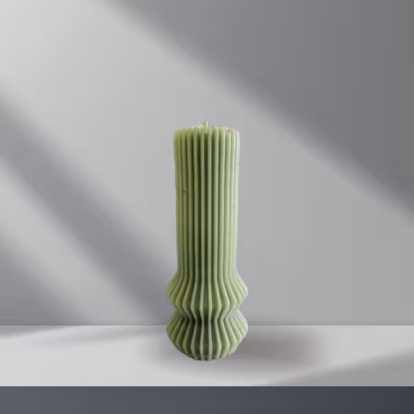 شمع دکوری استوانه زیرچین نسکافه ای