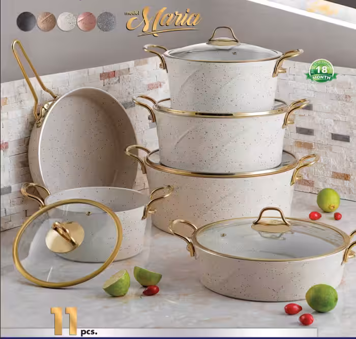 سرویس 9 پارچه اویز پلاس مدل ماریا (مشکی)