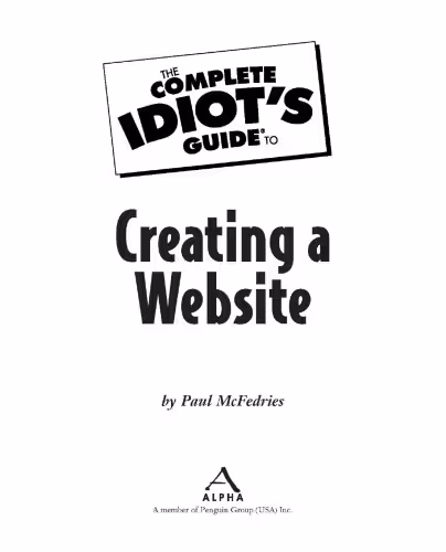 خرید و دانلود نسخه کامل کتاب The Complete Idiot's Guide to Creating a Website
