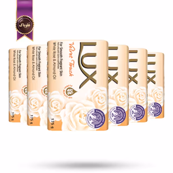 6 بسته صابون لوکس Lux مدل لمس مخملی Velvet touch پک 6 تایی  (اورجینال)