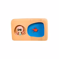 ساعت پرکار آدمک تک آبی