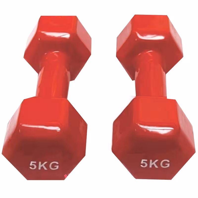 دمبل مدل 001 وزن 5 کیلوگرم بسته 2 عددی