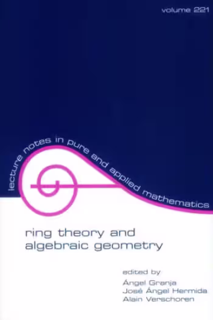 خرید و دانلود نسخه کامل کتاب Ring theory and algebraic geometry: proceedings of the fifth international conference