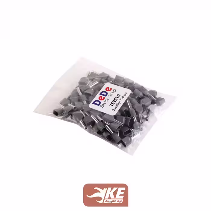 وایرشو دوبل روکشدار سایز 2.5 طوسی TE2510 بسته 100 عددی DeDe