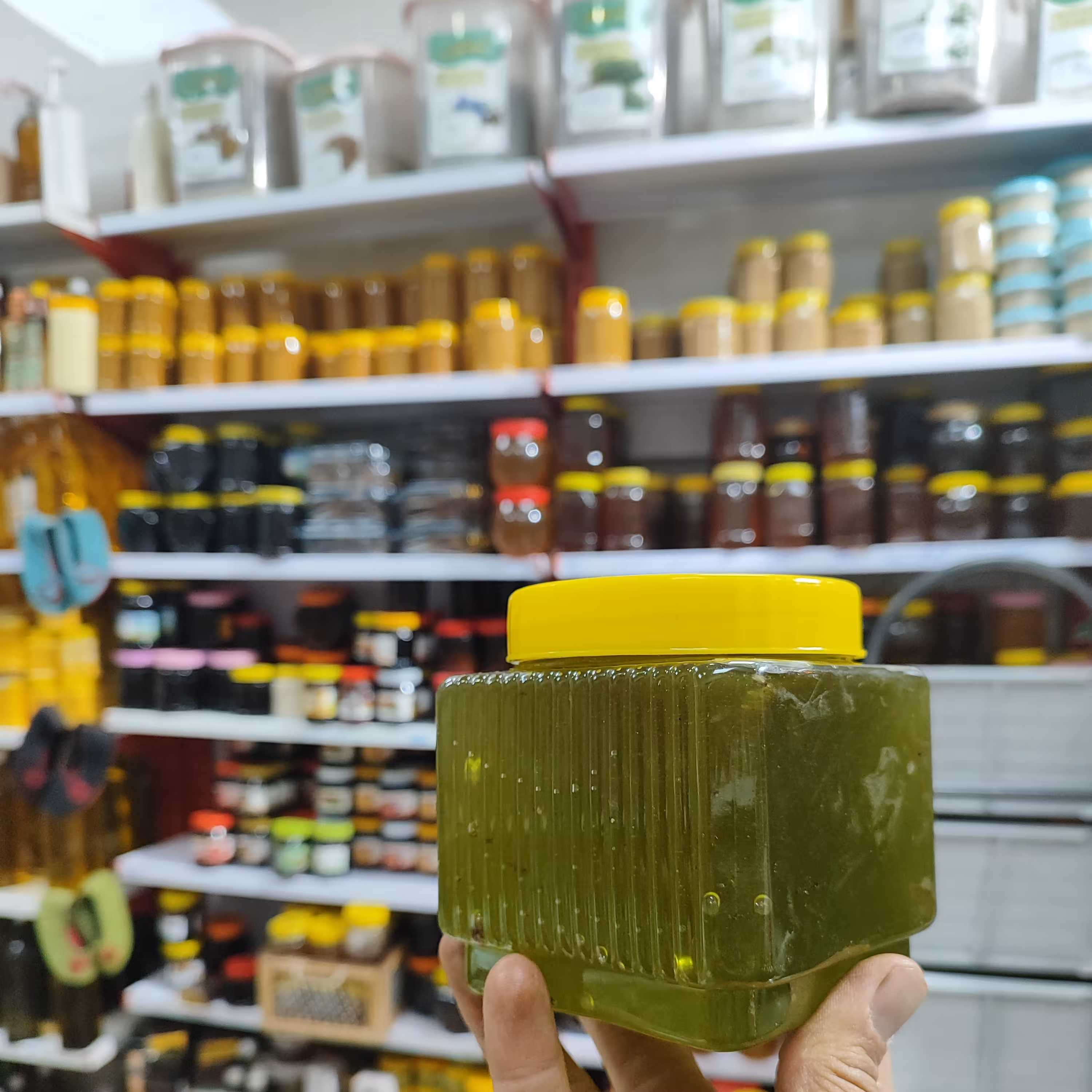 عسل سبز زیتون ، باغات زیتون طبیعی و خالص و خوشمزه، یک کیلویی