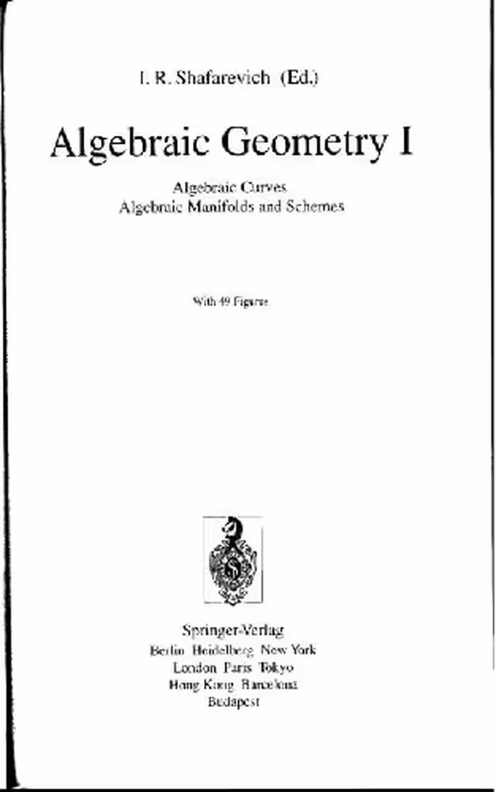 خرید و دانلود نسخه کامل کتاب Algebraic geometry I-V