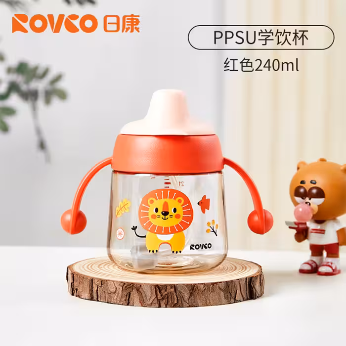 لیوان آبمیوه خوری نی دار رووکو Rovco طرح شیر