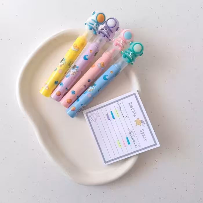 هایلایتر قلمی فضانورد سه رنگ