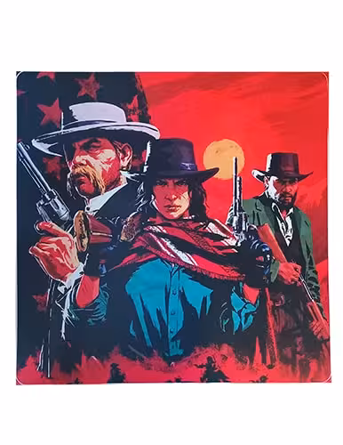 برچسب کنسول PS4 (GO) طرح RED DEAD