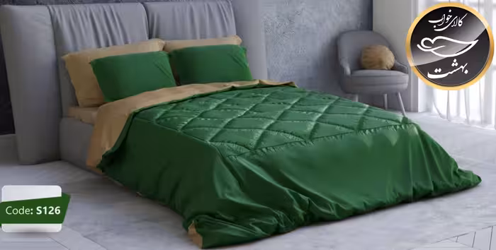 روتختی دورو تک رنگ دونفره شش تکه برند ترکسان کد S126