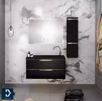 روشویی کابینتی لوکس کابین مدل 601A مشکی