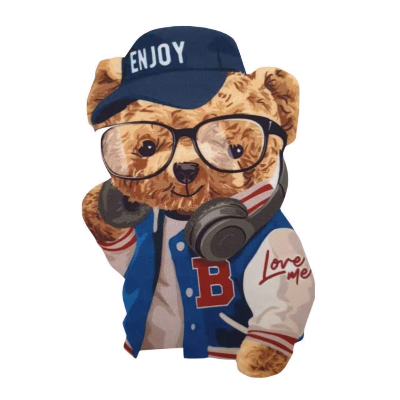 برچسب حرارتی لباس مدل تدی enjoy