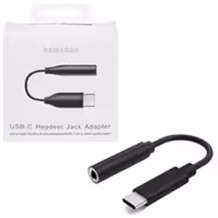 تبدیل Type C به جک 3.5 میلی متری Samsung  پک سفید