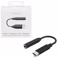 تبدیل Type C به جک 3.5 میلی متری Samsung  پک سفید