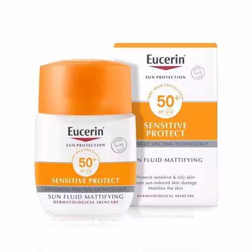 ضد آفتاب فلوئیدی بی رنگ پوست چرب و حساس سنسیتیو پروتکت اوسرین  SPF50