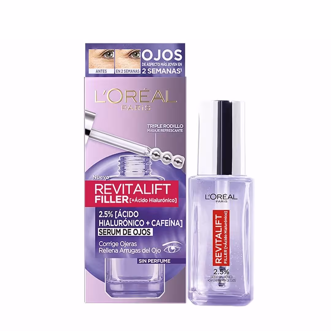 مشخصات، خرید و قیمت سرم دور چشم پرکننده لورآل رویتالیفت با هیالورونیک اسید و کافئین حجم20 میل ⭐️ ویان مارکت