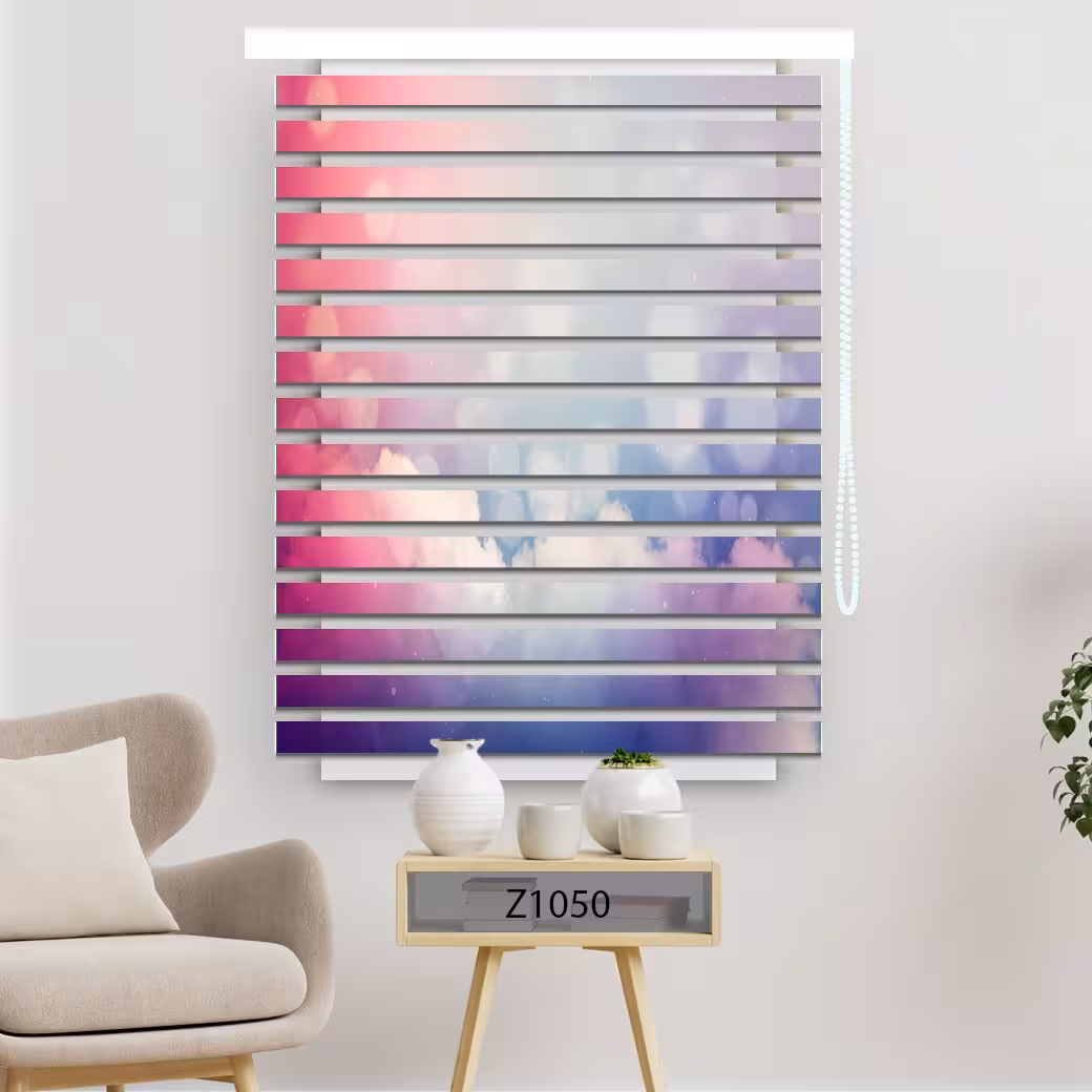 پرده زبرا چاپی عرض 150 ارتفاع 150 کد 1050