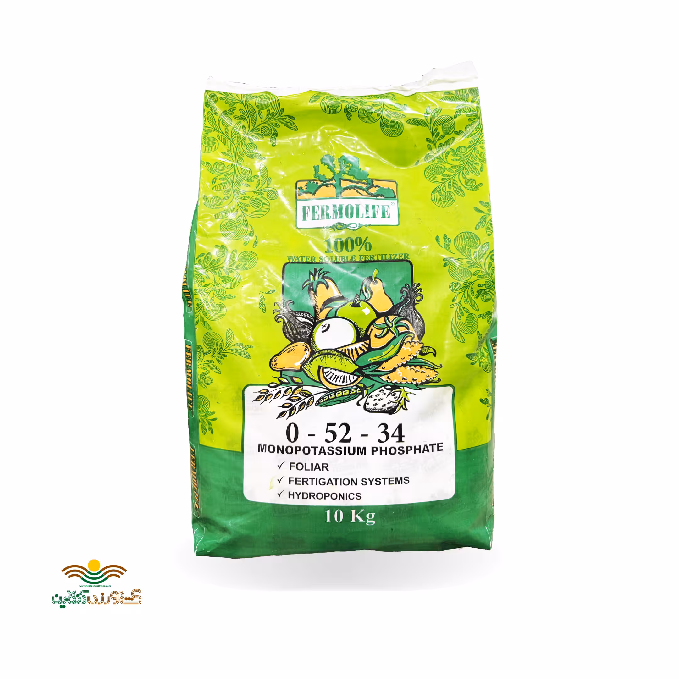 کود مونوپتاسیم فسفات 0.52.34 فرمولایف 10 کیلویی بهاران