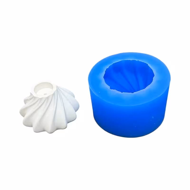 قالب سیلیکونی جاعودی نیم پیچ قطر 8 ارتفاع 4.5 سانت