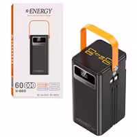 پاور بانک فست شارژ ایکس انرژی مدل X-860 PD، با توان 22.5 وات، ظرفیت 60000 میلی آمپر ساعت