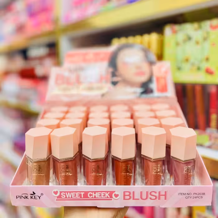 رژگونه مایع پد دار پینک کی PINK KEY