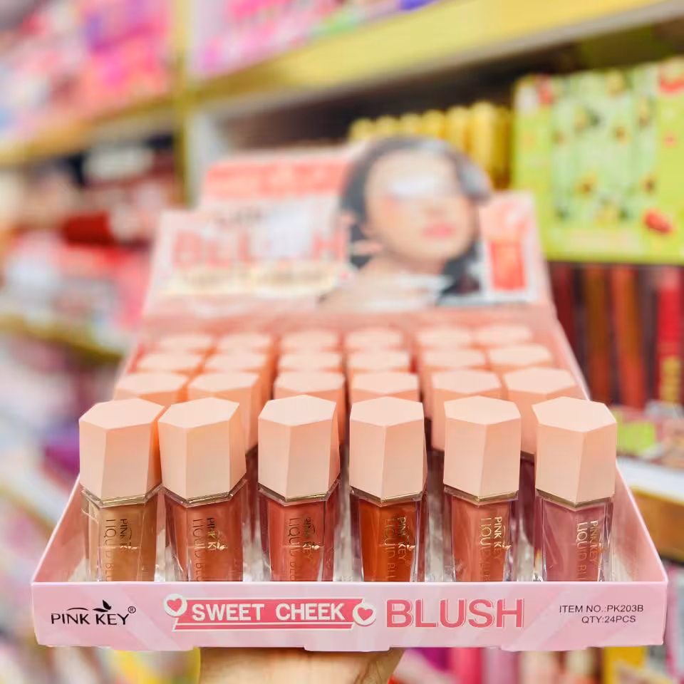 رژگونه مایع پد دار پینک کی PINK KEY