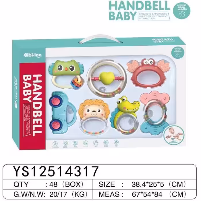 ست جغجغه و دندان گیر 7 عددی آیتم 60880