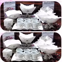 سرویس 2 1 تکه پذیرایی نقره ای طرح مدرن