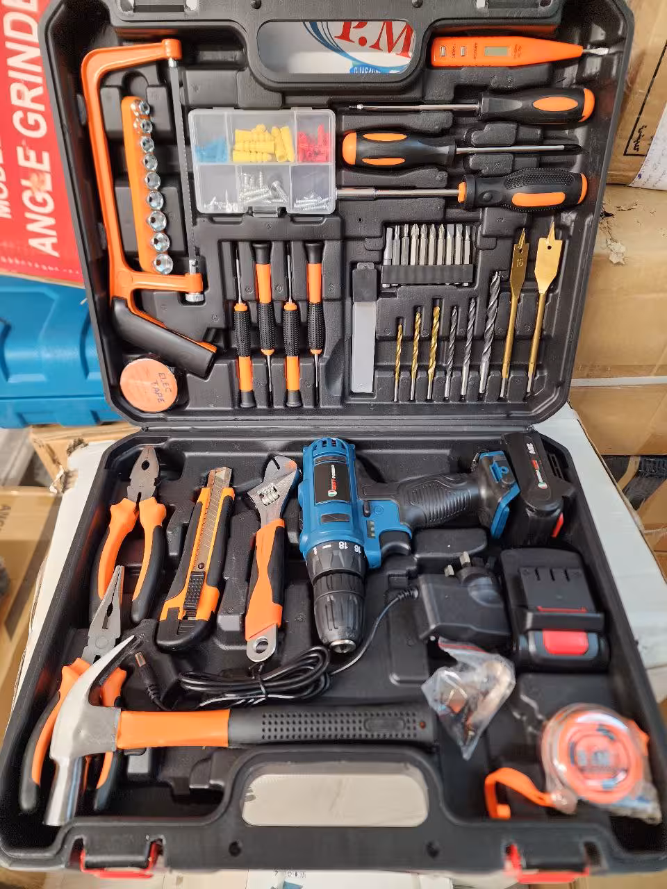 کیت دریل شارژی 28 ولت ایزی پاور به همراه ابزاردستی کامل مدل EP6050d