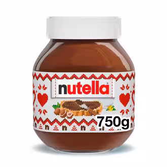 شکلات صبحانه نوتلا NUTELLA  وزن 750 گرم طرح ولنتاین