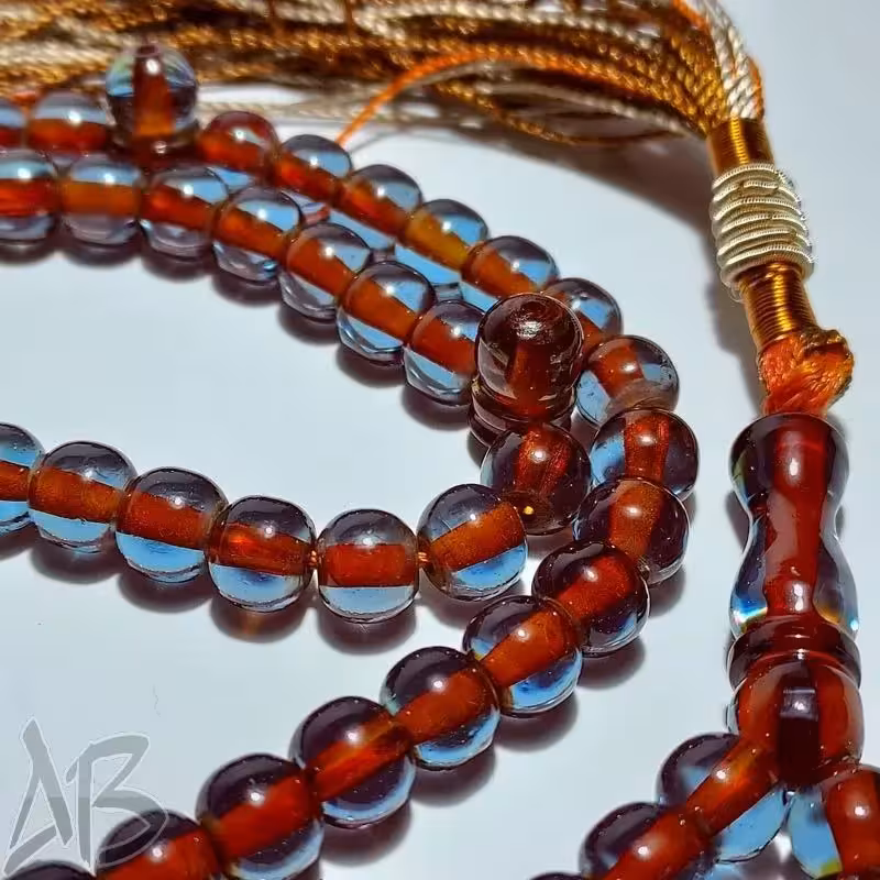 تسبیح سندلوس صددانه (101 دانه) بودار گرد سندانی شمش ویتنامی خاص کد 901 آقابزرگ