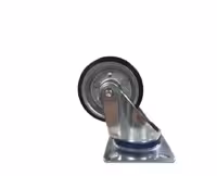 چرخ ورقی مشکی UK گردان قطر 75 میلی متر