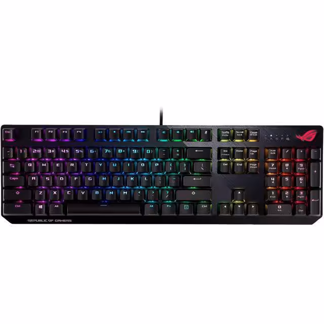 کیبورد مخصوص بازی ایسوس مدل ROG Strix Scope Deluxe