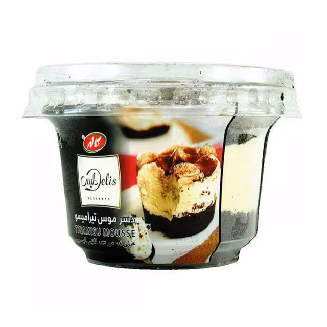 دسر موس تیرامیسو با کیک دلیس کاله 90 گرمی