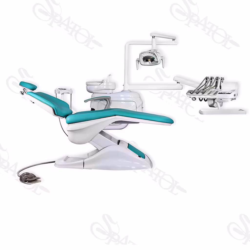 یونیت صندلی فیدار شیلنگ از بالا چراغ هالوژن FIDAR24 پارس طب فرینو pars teb farino