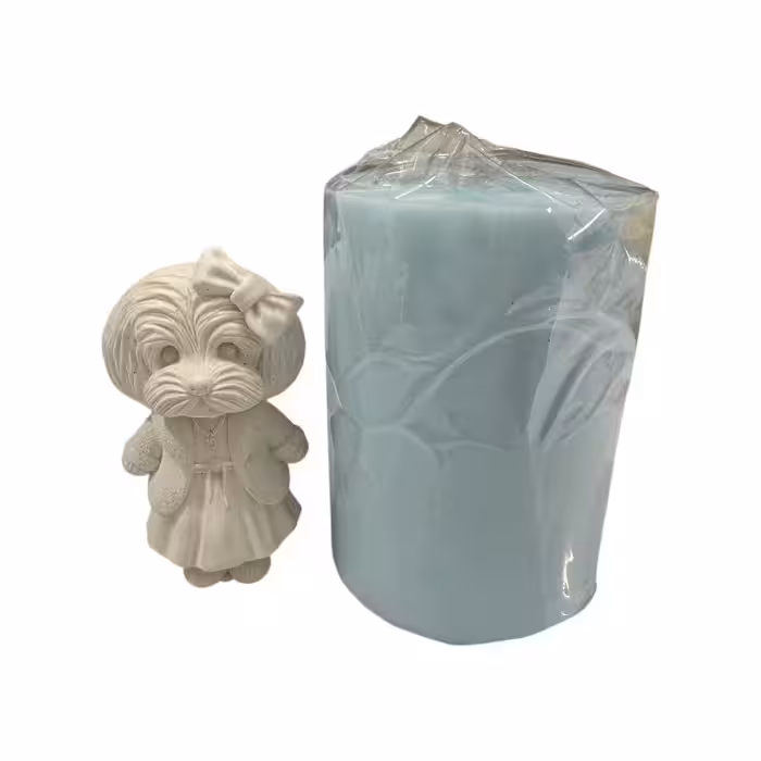 قالب سیلیکونی سگ ایستاده دختر ارتفاع 10 سانت