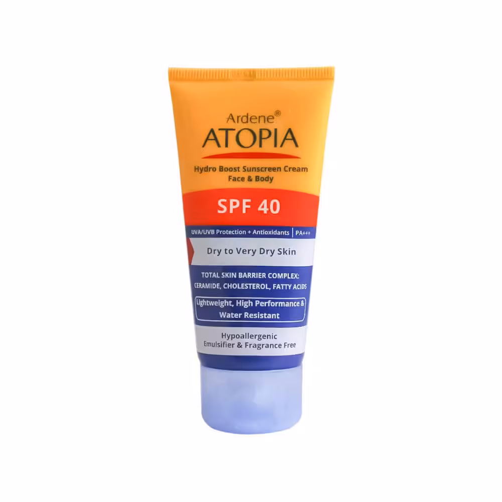 کرم ضد آفتاب SPF40 آتوپیا آردن مناسب پوست خشک 50 گرم