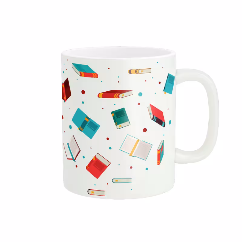 ماگ طرح کتاب کد 109